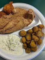 Catfish Fillet with Fried Okra